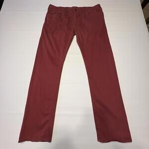 True Religion Geno Pants Burgundy Men's 36x32 Pants Relaxed Slim Chino